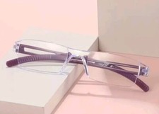 Lightweight  Translucent  Plastic  Reading Glasses  3.00  PURPLE Temples