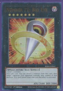 遊戯王泰亜版Number 11: Big Eye (No.11ビッグ・アイ) Number 11: Big Eye