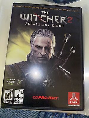 THE WITCHER 2 Assassins of Kings PC DVD-ROM Box Set Disc Perfect Condition  + Map