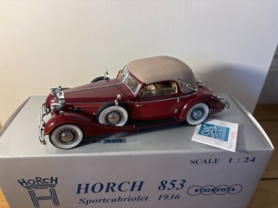 CMC M-015 -  1:24 HORCH 853 1936 SPORT CABRIOLET DIECAST MODEL CAR BOXED !
