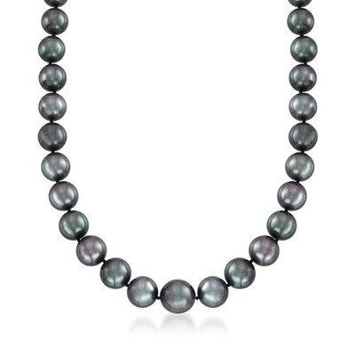 Ross-Simons 10-13mm Black Cultured Tahitian Pearl Necklace With