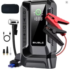 9000A Jump Starter w/ Air Compressor 150PSI 12V Battery Box ALL Gas/10.0L Diesel