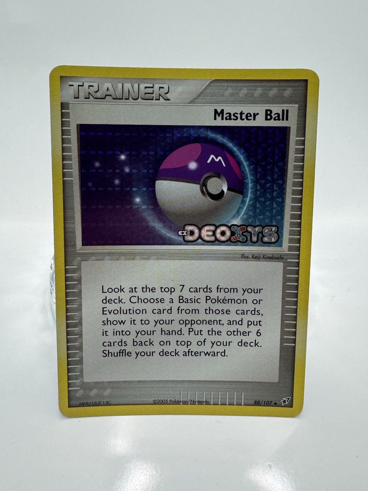 Pokémon TCG Master Ball Deoxys 88/107 Reverse Holo Stamped Card 2005 NM