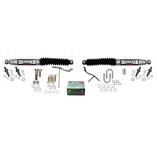 Steering Stabilizer Dual Kit Silver Fits 09-10 Ram 2500/3500 11-12 Ram 2500/3500