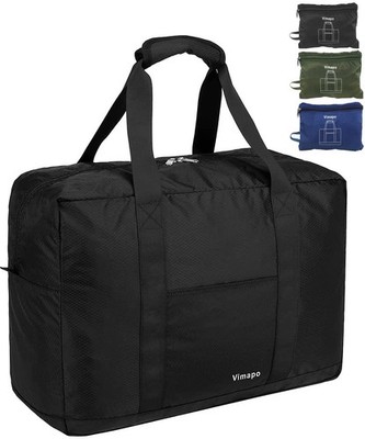 Foldable Travel Duffle Bag Trolley Sleeve 40L 18x14x8 Inch Airline Underseat