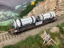 2 Geothermal Plant Expansion Joints, Railcar/Flatcar Load (1:87th - H.O. Scale)