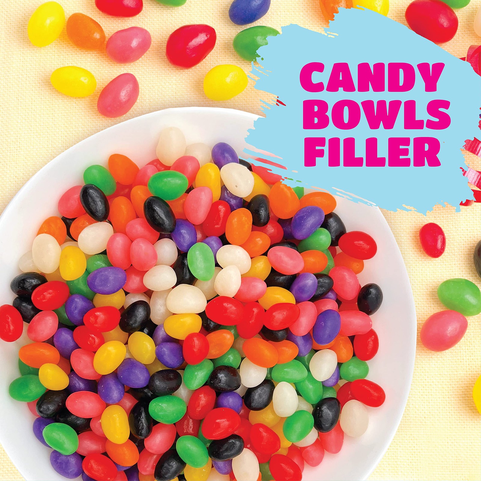 Jelly Beans Candy - 3 Pound Bulk Pack - Assorted Fruit and Licorice Flavors