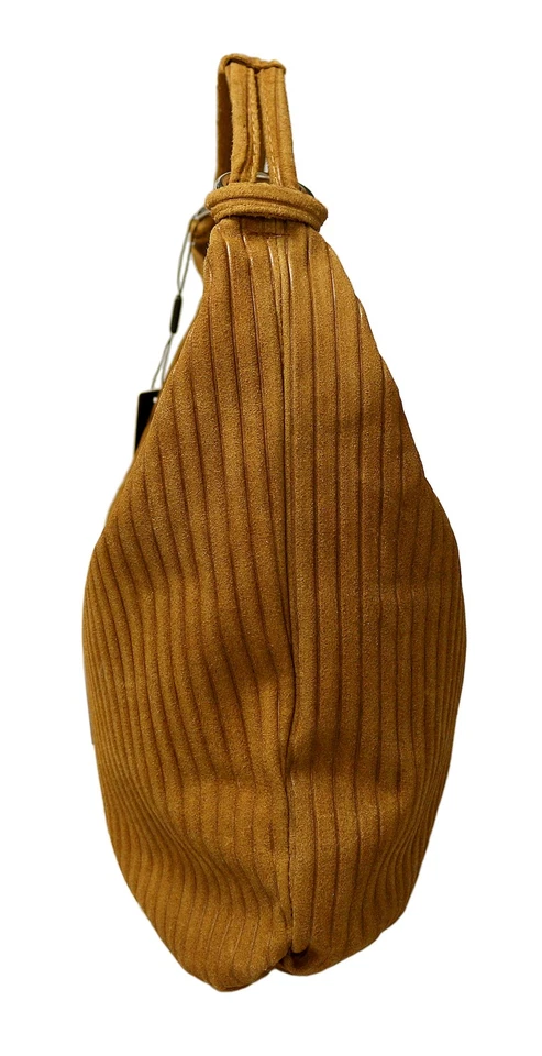 Bolso de Hombro Pierre Cardin Cuero Marrón Grande Hobo Gamuza Relajada Foto 4 de 4