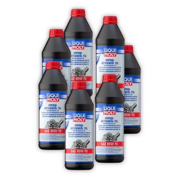 7X GetriebeöL Liqui Moly 20645 Hypoid (GL4/5) TDL SAE 80W-90 Schaltgetriebe ÖL-image