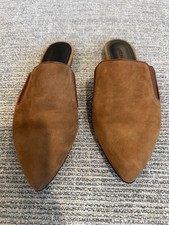 Jenni Kayne Suede Pointed Mules - Brown - 36 6 - used