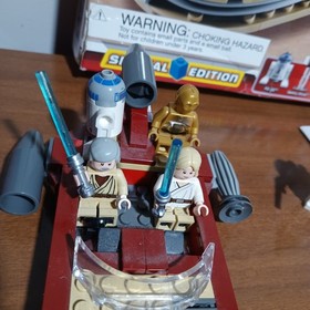 LEGO Star Wars 8092 Luke's Landspeeder 2010 Near Complete Set Stormtrooper Box