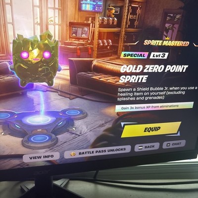 Fortnite Gold Zero Point Sprite 