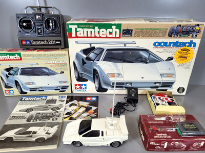 Vintage Built Tamtech Tamiya 1/24 R/C Lamborghini Countach