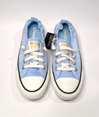 Converse CTAS Shoreline Blue/Egret Women's Slip On Sneakers-Asst