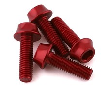 Wolf Tooth Components Aluminum Bottle Cage Bolts (Red) (4-Pack) [4WBBOLTRED]