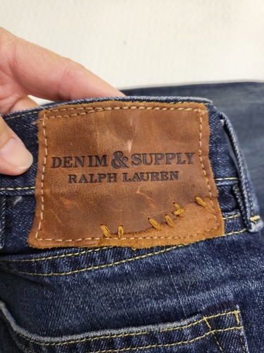 Denim Supply Ralph Lauren Jeans Men 38x30 Blue Slim Distressed - Picture 10 of 14