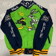 JEFF HAMILTON Looney Tunes Racing Jacket VINTAGE L