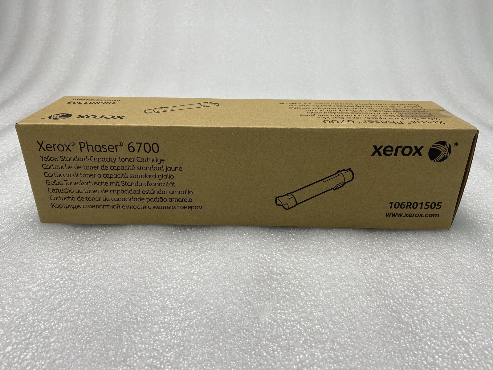 Genuine Xerox 106R01505 Yellow Phaser 6700 Standard Capacity Toner Cartridge