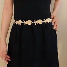 123cm Vintage Metal Waist Chain Butterfly Dress Tribal Jewelry Accessory