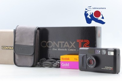 TOP MINT w/BOX] CONTAX T2 Limited Black 35mm Point & Shoot Film