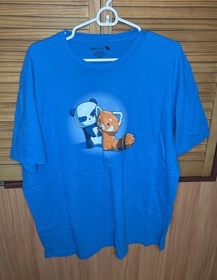 Teeturtle Size 2XL Blue Panda Hug T-Shirt Tee