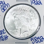 1922 BU UNCIRCULATED SILVER PEACE DOLLAR AUTHENTIC U.S. MINT FREE SHIPPING 5852