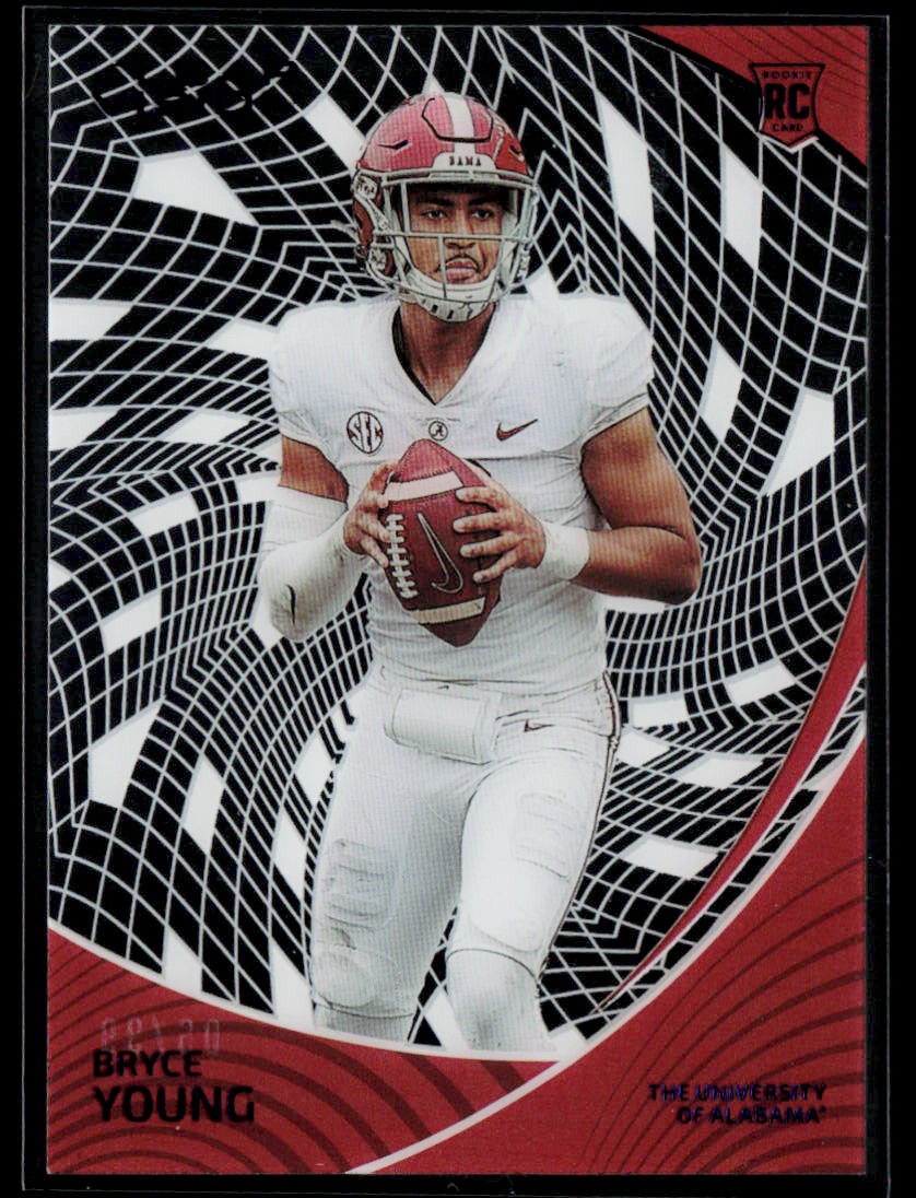 2023 Panini Chronicles Draft Picks #1 Bryce Young Clear Vision Blue #/99 Rookie