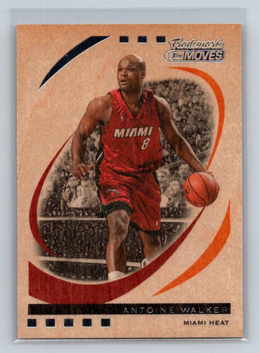 Antoine Walker 2006-07 Topps Trademark Moves Wood SN #/75 #40