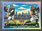 JOE BURROW JA'MARR CHASE 2024 PANINI DONRUSS #4 HORIZONTAL DUAL DOWNTOWN! SP