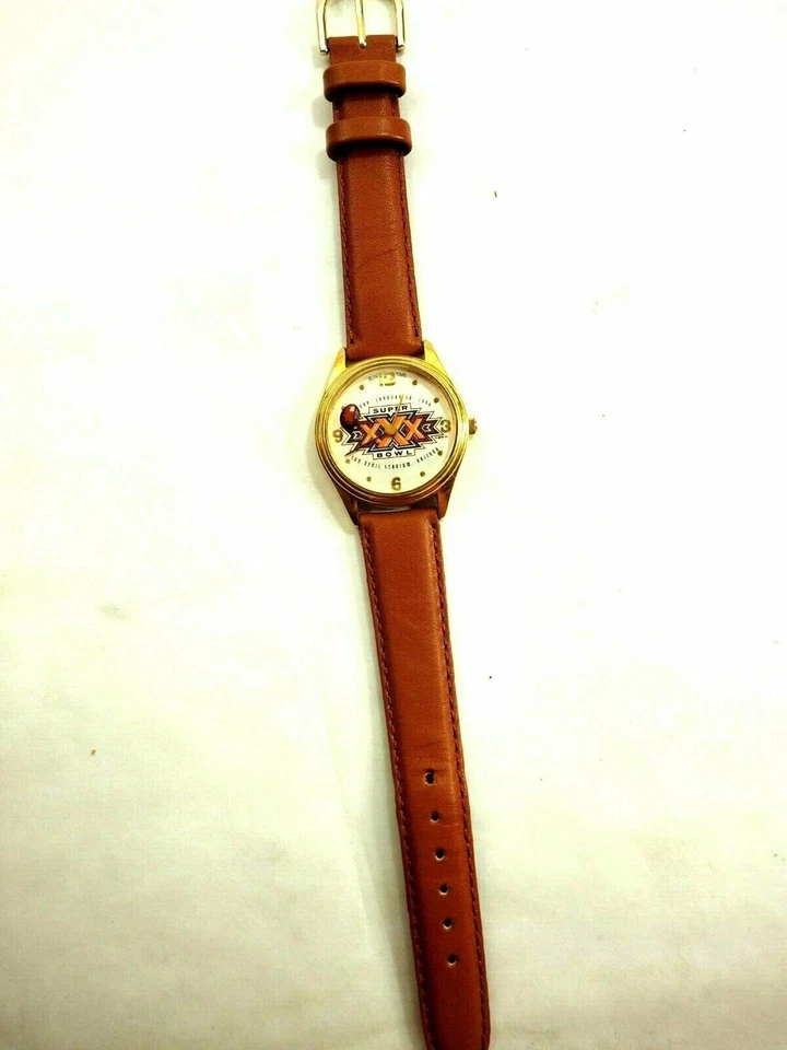 Reloj de pulsera Super Bowl XXX 1996 Sun Devil Stadium Arizona Sun Time recuerdo Foto 2 de 4