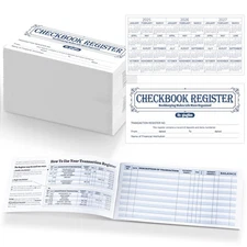 100 Pcs Checkbook Registers for Personal Checkbook 25/26/27 Calendars Transac...