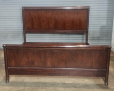 Henkel Harris Mahogany King Size Sleigh Bed Frame made in Winchester, Virginia