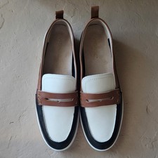 Vionic Uptown Colorblock Leather Women's Penny Loafers USA Size 11