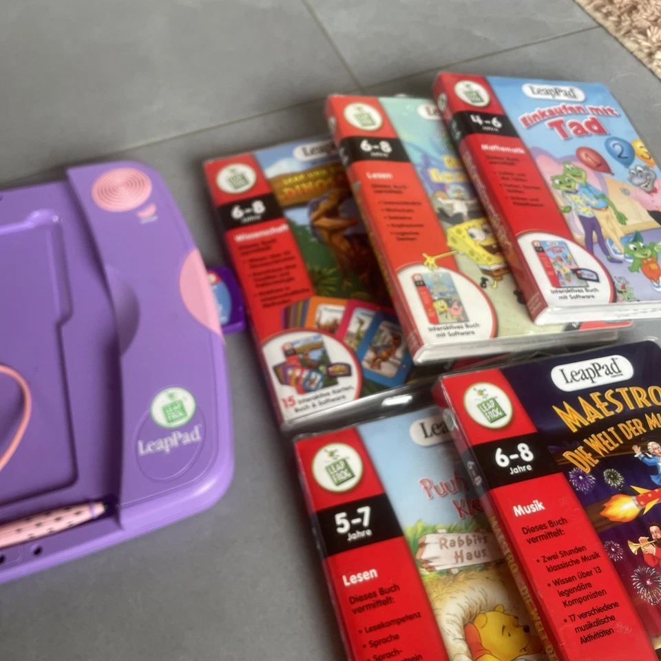 LeapPad LeapFrog Lerncomputer mit 5 Lernspielen - Bild 3 von 3