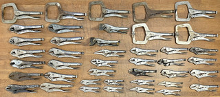 Lot of (42) Petersen DeWitt Vise Grips Made in U.S.A.