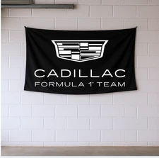 Decoration Cadillac Formula 1 Team Wall Flag – 5x3ft Garage Banner Gift for F1