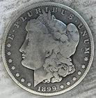 1899S Morgan Silver Dollar Uncertified Fine Plus Circulated Condition