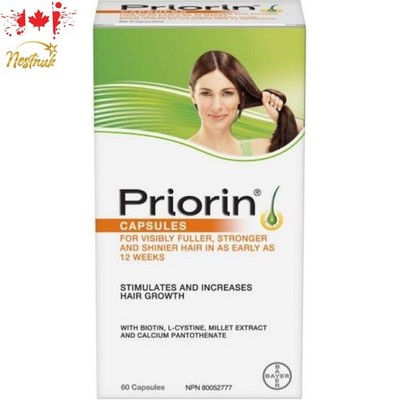 Priorin with Biotin   Hair & Scalp Supplement   60 Capsules (1 Month Supply)