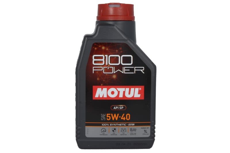 Huile MOTUL 8100 POWER 5W40 1L lubrifiant moteur essence Lotus Elise 1.8 1999