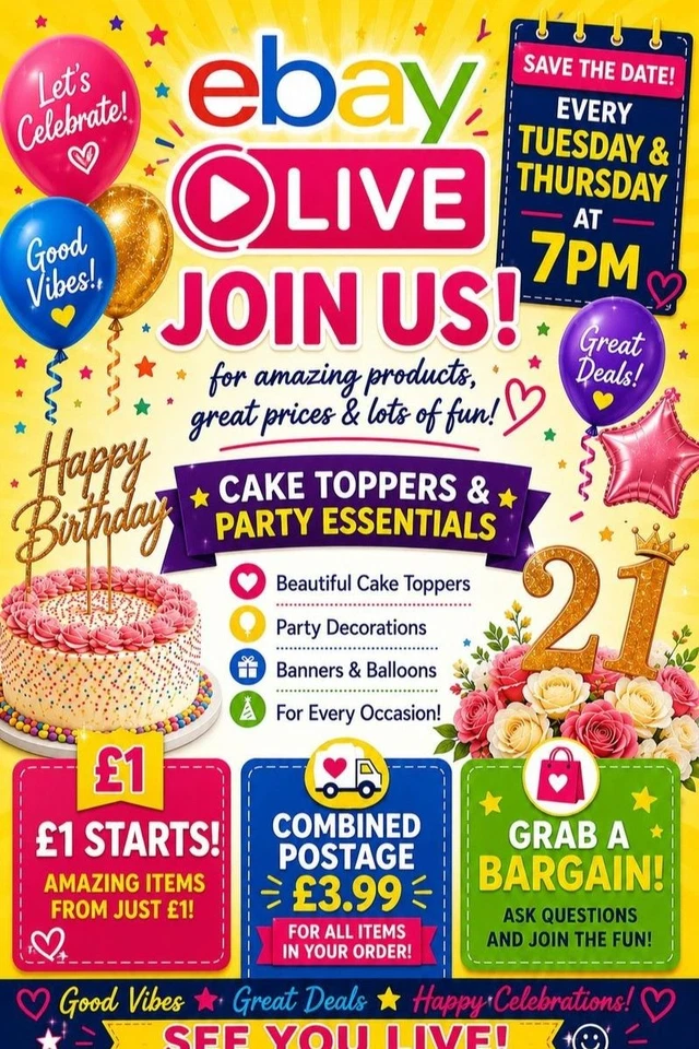 Join me Live to Celebrate more, spend less — your party starts here!
