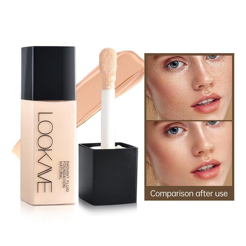 Matte Liquid Foundation Waterproof Moisturizing Brightening Coverage' Full U8B2 - Picture 2 of 27