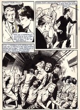 PANIQUE A WAKE PLANCHE ORIGINALE OSS 117 ADAPTATION BD ROMAN JEAN BRUCE page 58