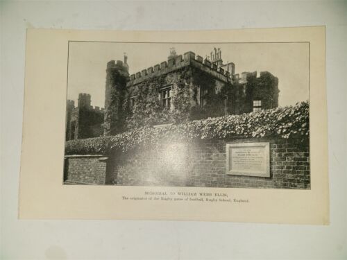 William Webb Ellis Memorial 1911 Rugby Picture England  - Picture 1 of 1