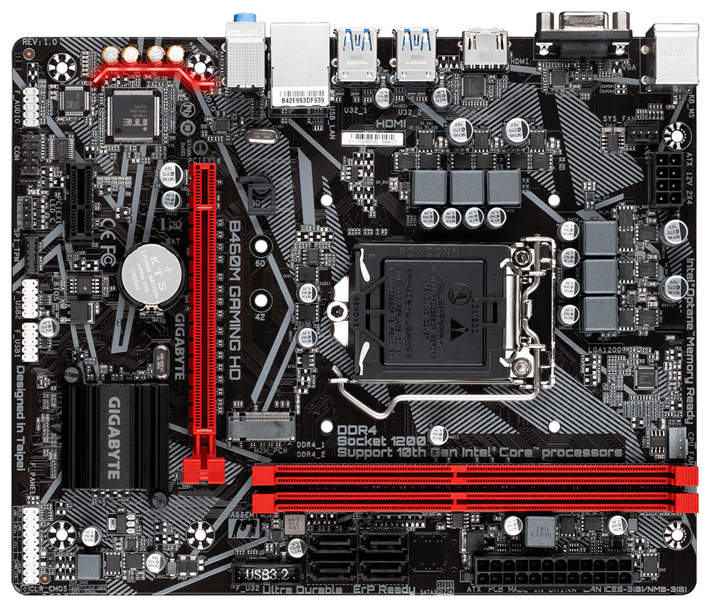 GIGABYTE B460M GAMING HD Motherboard Intel B460 LGA 1200 DDR4
