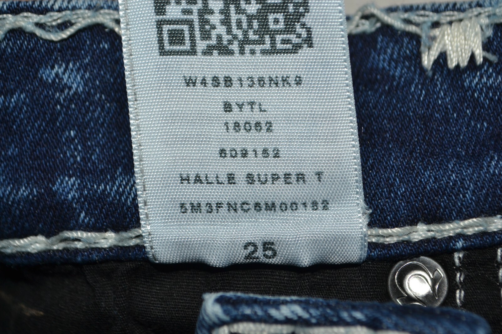 True Religion Women's Halle Super T Mid Rise Super Skinny Jeans Sz 25x29 thumbnail 10