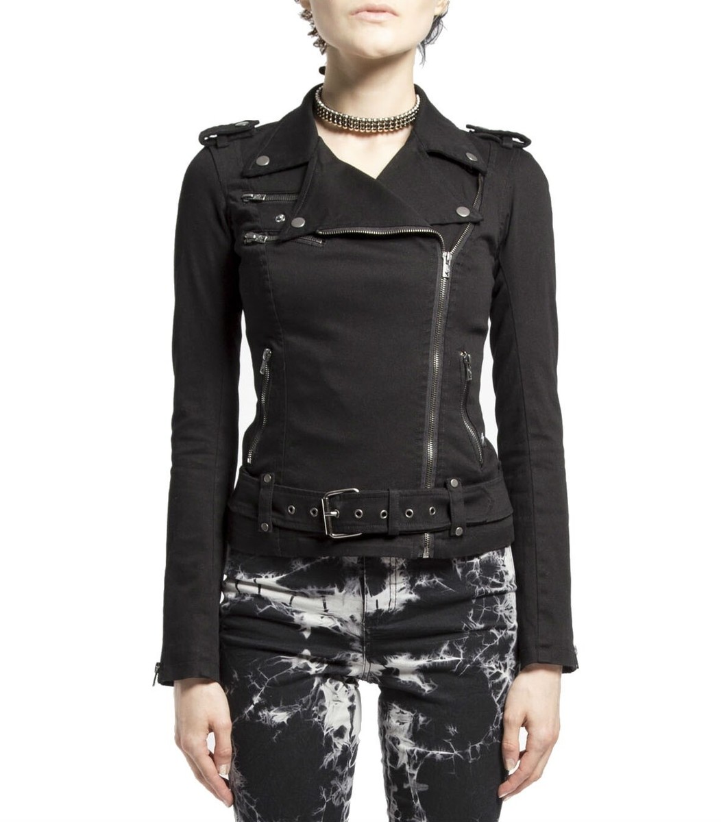Tripp NYC Goth Punk Barbie Rocker Wild Child Black Biker Moto Emo