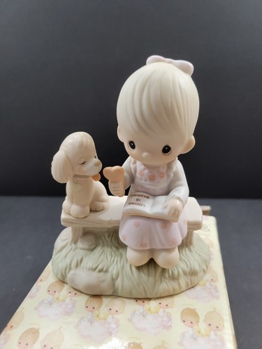 Precious Moments Figurine 1979 Loving is Sharing E-3110/G Boxed Jonathan & David - Picture 11 of 12
