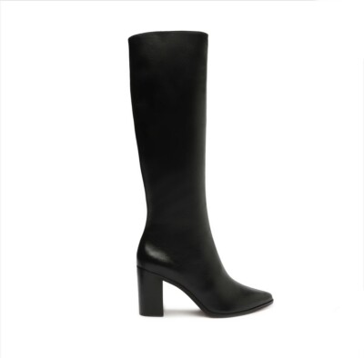 Zara Bloggers Fav Black Knee High Heeled Boots EU36 US6 | eBay display picture 3