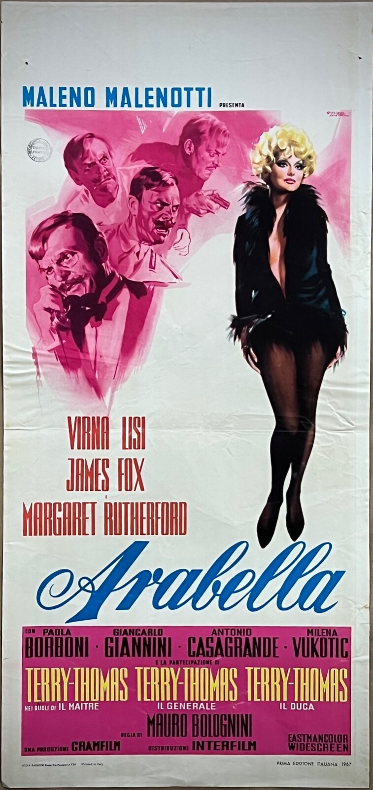 Locandina originale film Arabella (1967) - Regia di Mauro Bolognini