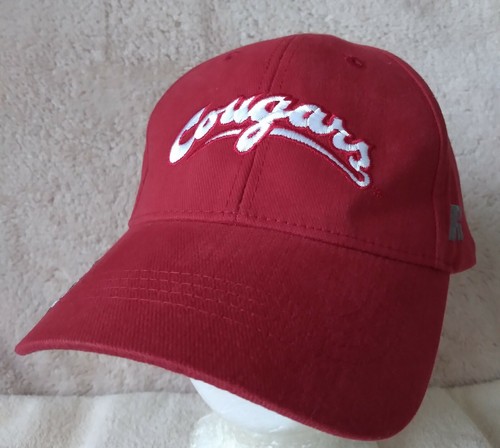 WSU COUGARS Hat Ball Cap Red Adjustable 